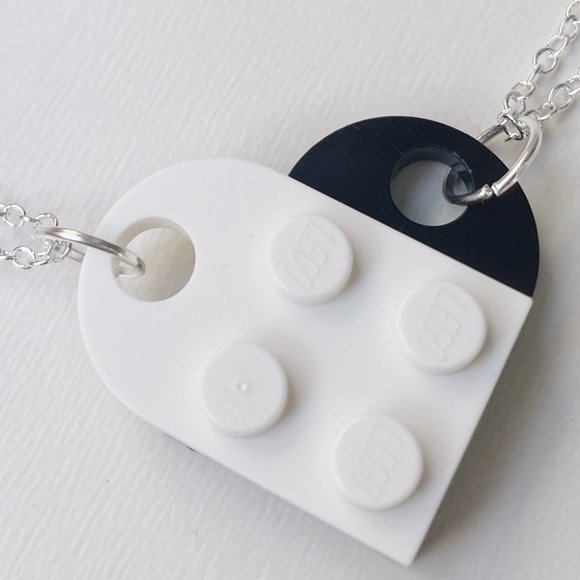 Lego Heart Necklace For Couples 